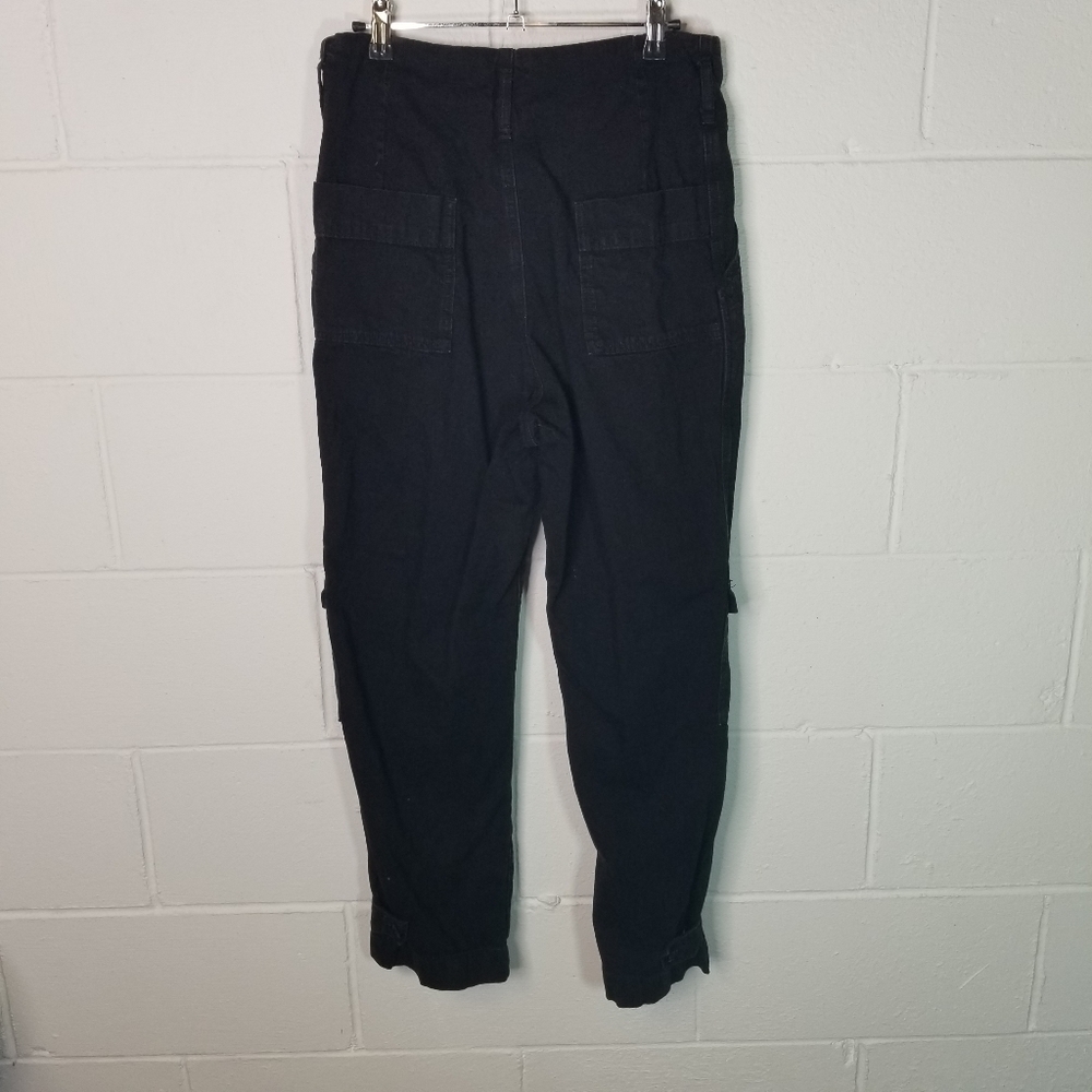 Edwin Harlow Anthropologie Jeans Relaxed Tapered Pleated Waist Nero 27 30 - Picture 6 of 16